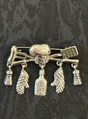Брошь ШЕФ, серебро